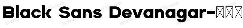 Black Sans Devanagar字体转换